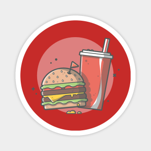 Burger and Soda cola Magnet